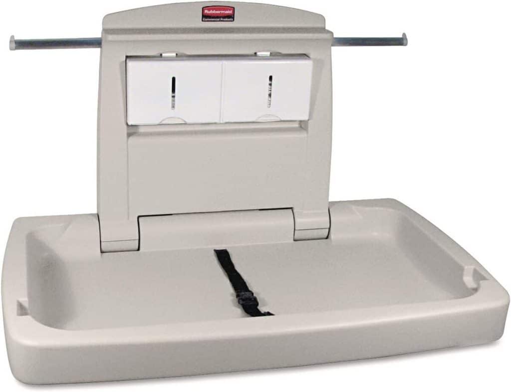 Test table à langer Rubbermaid Platine
