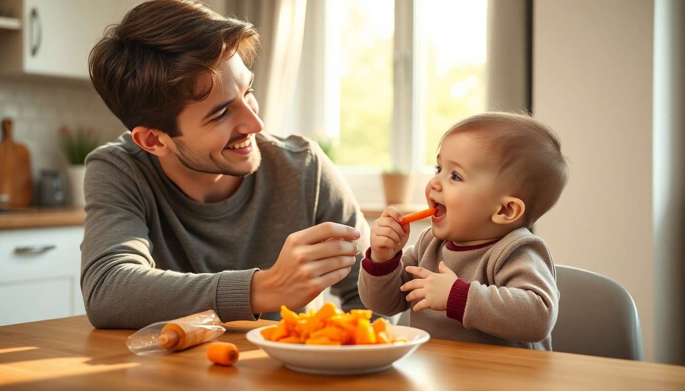 Le passage à la diversification alimentaire (quand et comment introduire les premiers aliments solides)