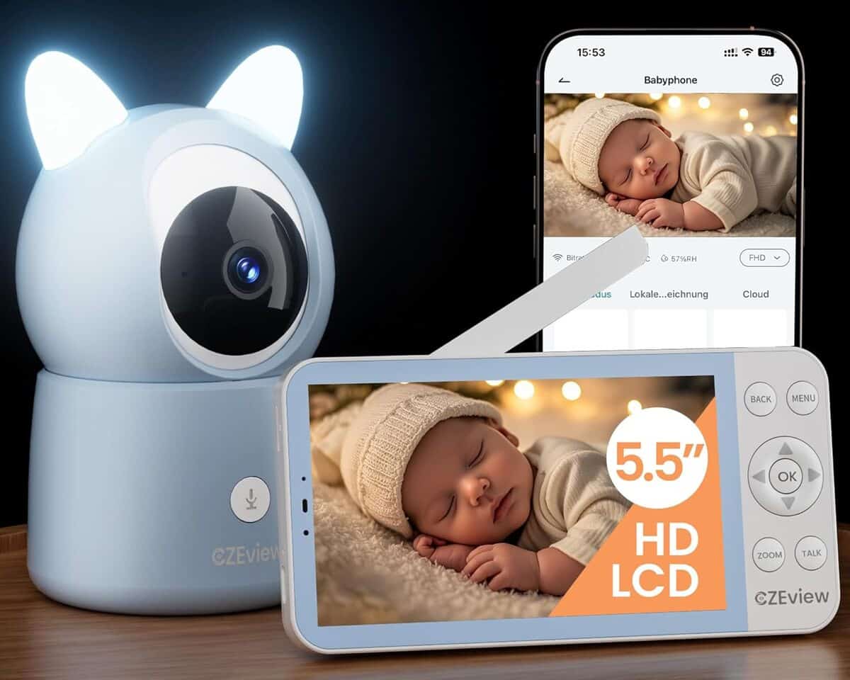 Test CZEview Babyphone : caméra 2K et moniteur HD 5, 5" au top