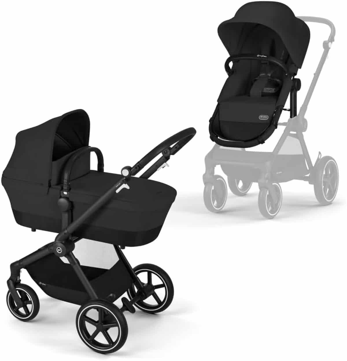 Test de la poussette Cybex Gold EOS Lux 2-en-1 Moon Black