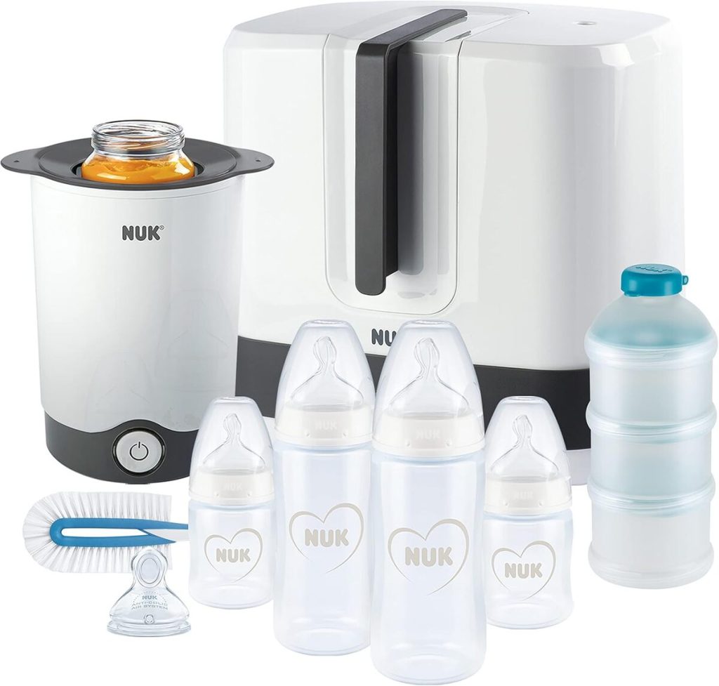 Test du kit d'alimentation complet Nuk First Choice+ avec stérilisateur et accessoires