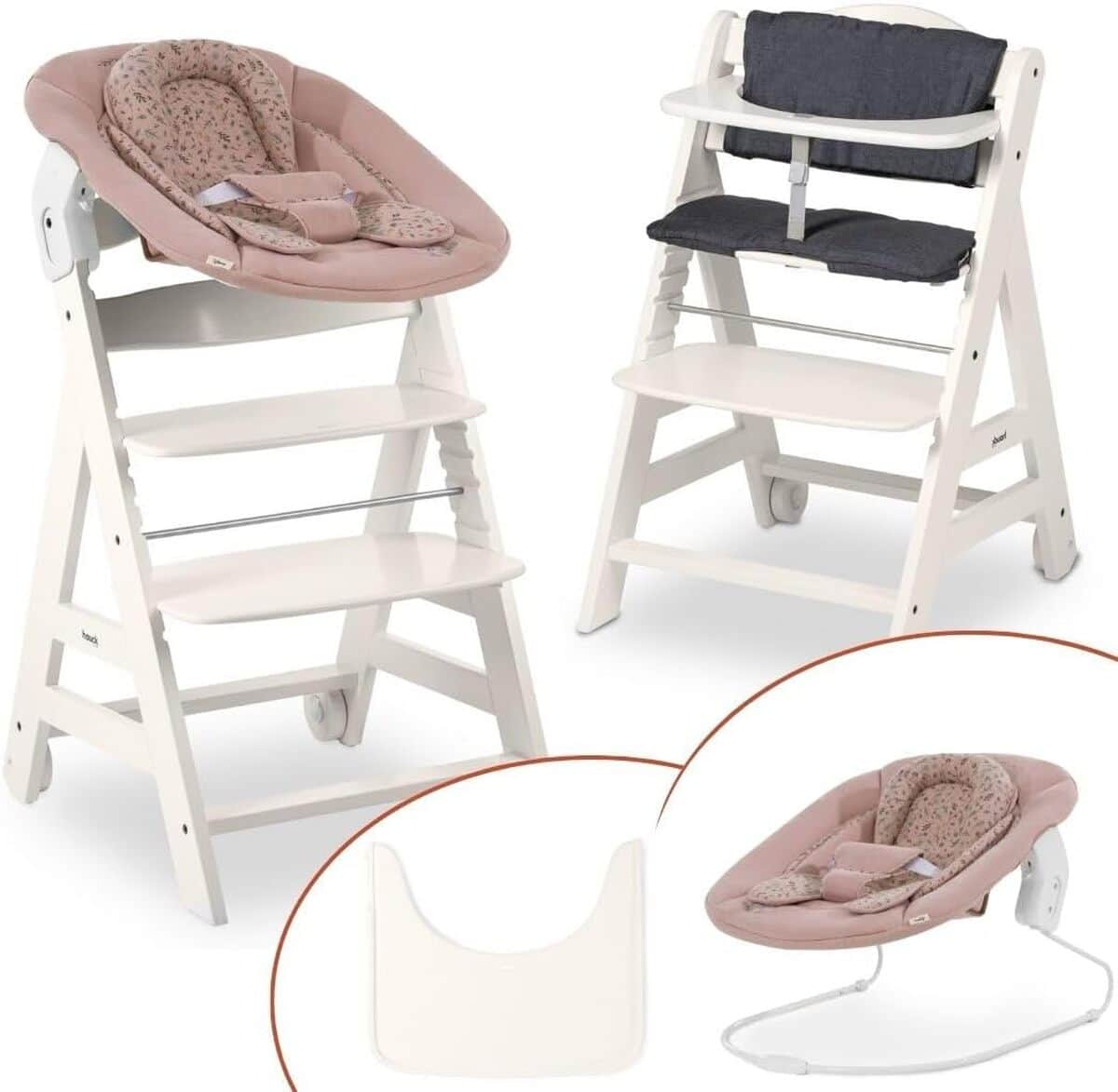 Test : hauck chaise haute beta newborn set évolutive et confortable