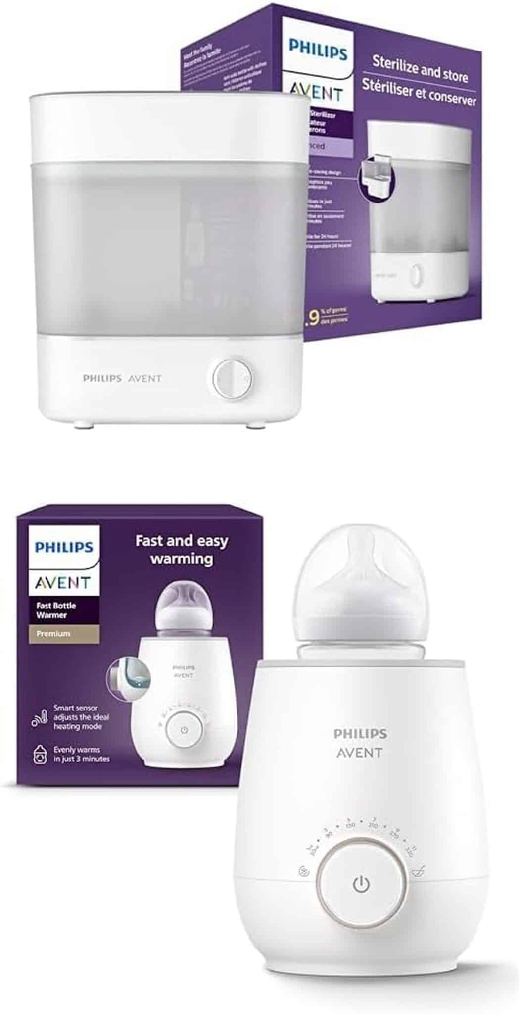 Test : philips Avent chauffe-biberon SCF358/00 & stérilisateur SCF291/00