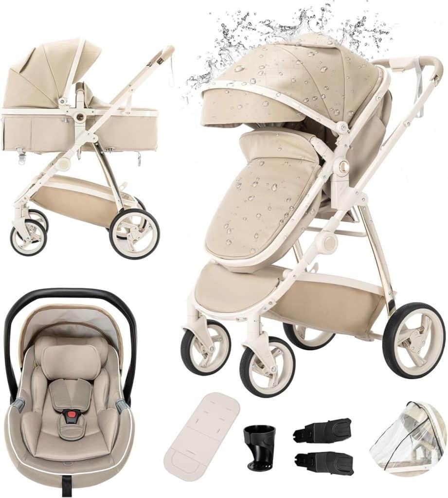 Test : poussette Gcarebb 3 en 1 polyvalente pour citadins