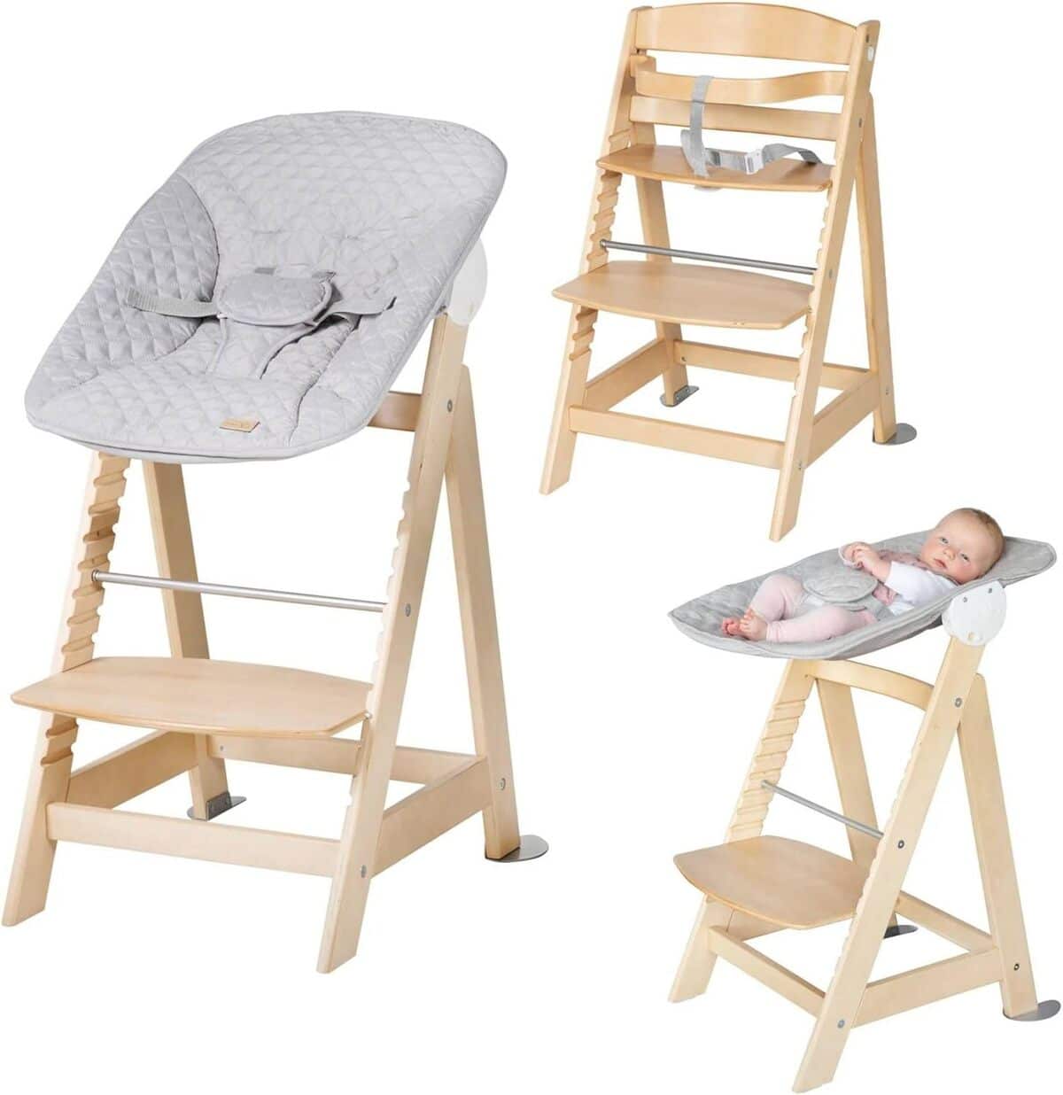Test chaise haute évolutive Born Up 2en1 roba