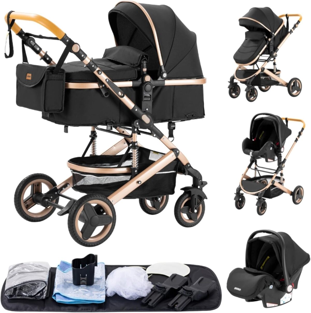 Test de la poussette compacte YAZOCO 3 en 1 : confort et polyvalence