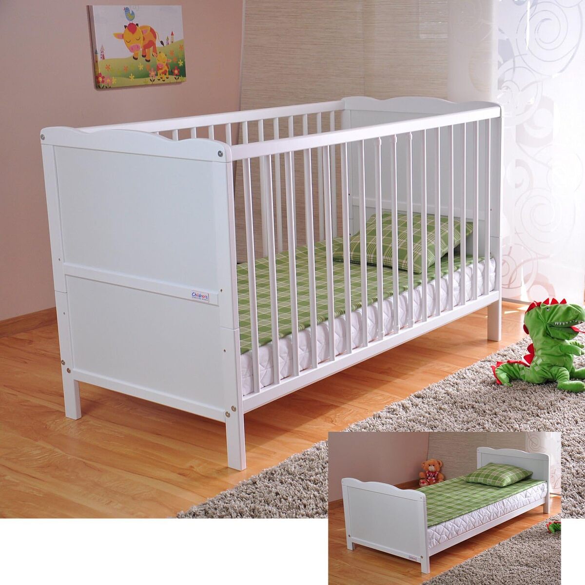 Test du lit bébé transformable avec matelas aloe vera et protections réglables en hauteur