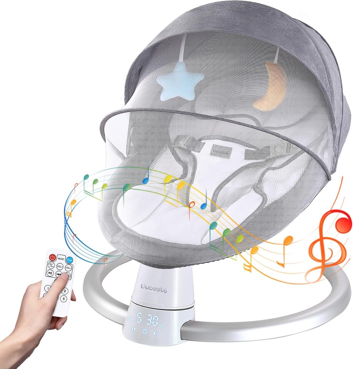 Test du transat bébé Uuoeebb avec Bluetooth et télécommande