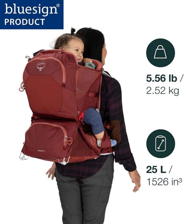 Osprey Poco LT Child Carrier Concrete Tan