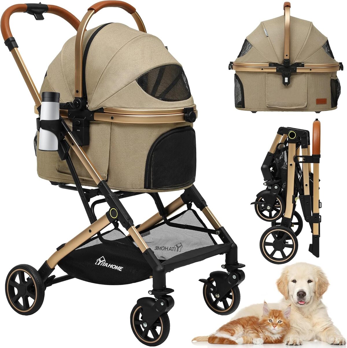 Test de la poussette pour chien YITAHOME 3-en-1