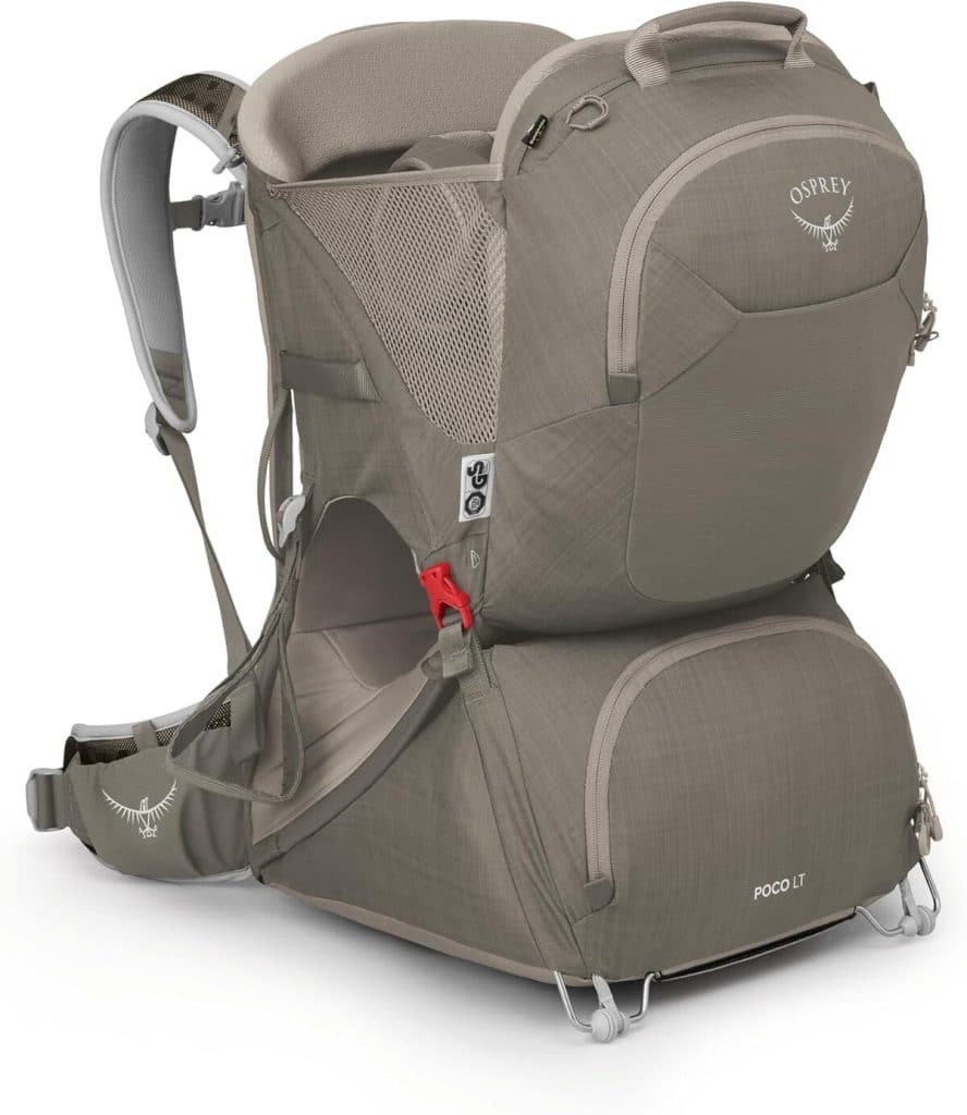 Test du porte-bébé Osprey Poco LT Concrete Tan