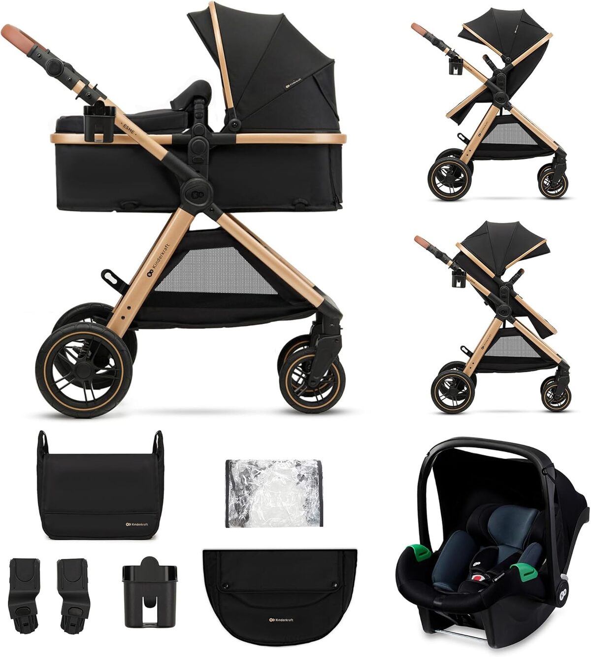 Test : poussette 3 en 1 Kinderkraft ESME pour bébé