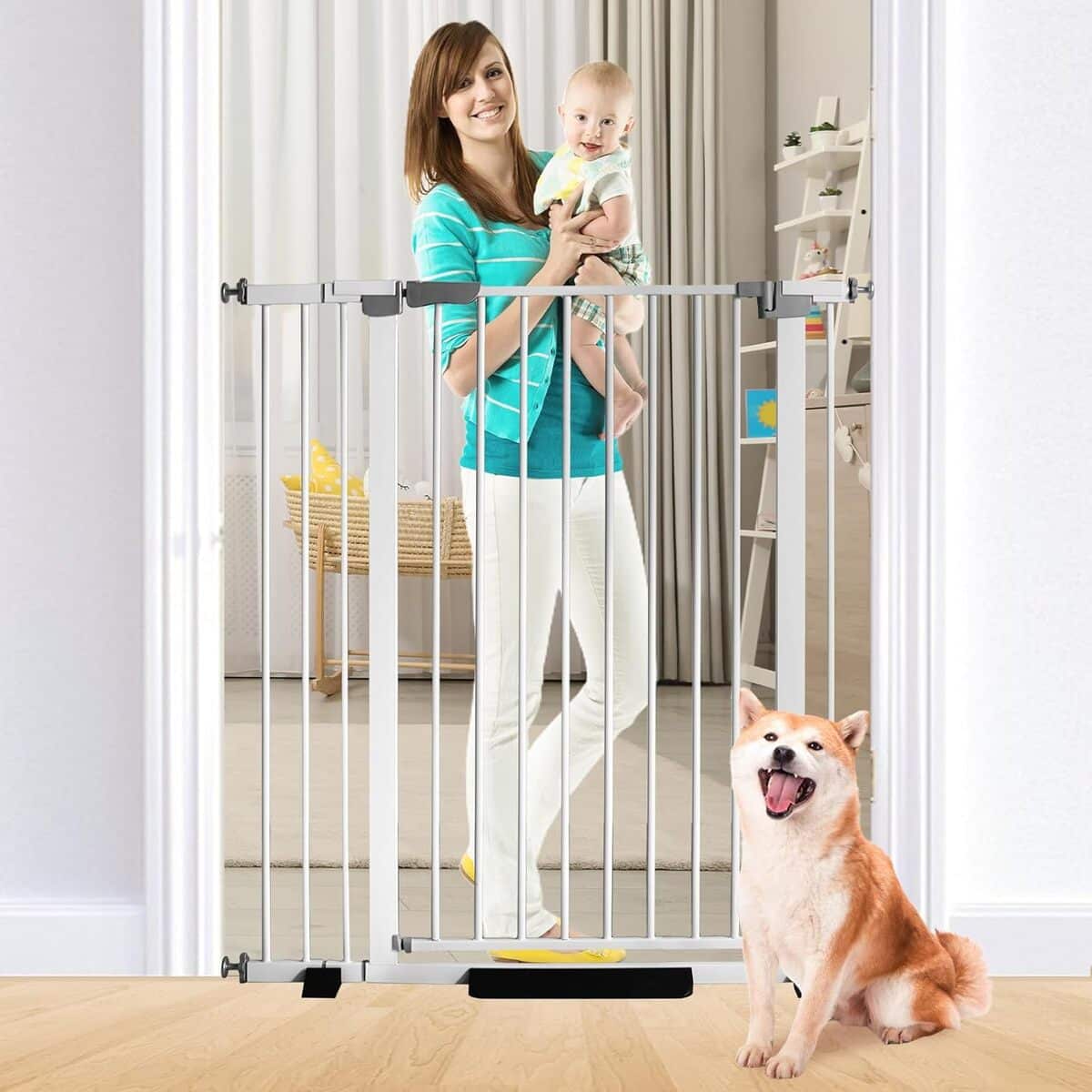 Test : barrière pour bébé 104 cm, fermeture auto