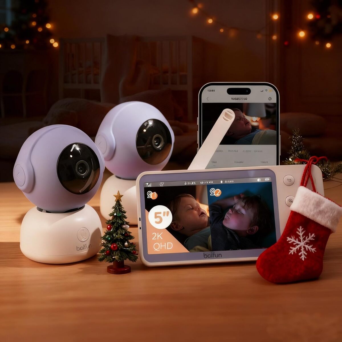 Test du babyphone BOIFUN 2K : surveillance à 360°