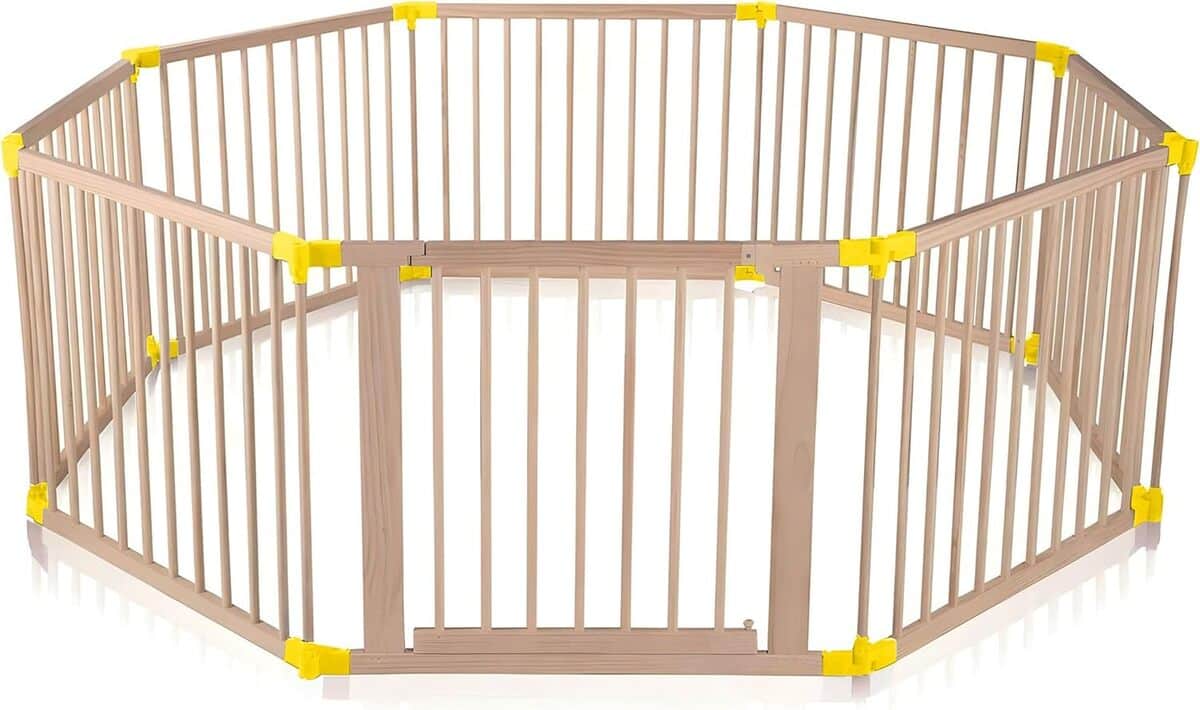 Test du parc bébé pliable Baby Vivo en bois, modèle premium
