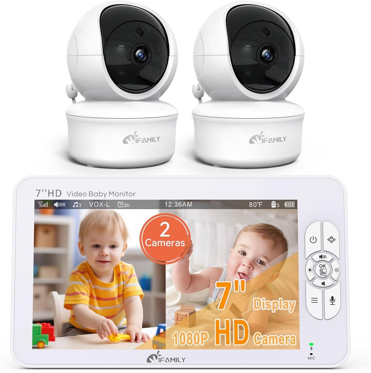 Test : moniteur iFamily 7 pouces double caméra HD sans WiFi