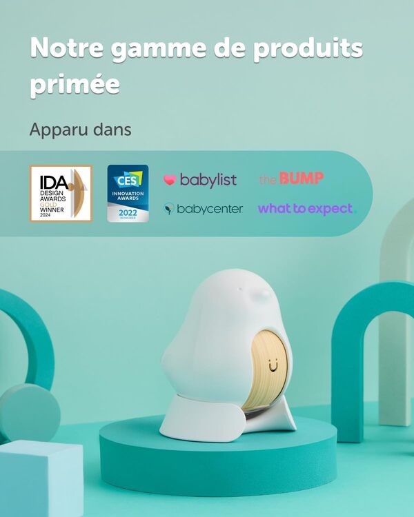 Babyphone Intelligent CuboAi 3 Support Mural, caméra WiFi 2.5K QHD, Audio bidirectionnel, alertes température & humidité, détection des Pleurs, alertes Visage Couvert & retournement, contrôle Via app