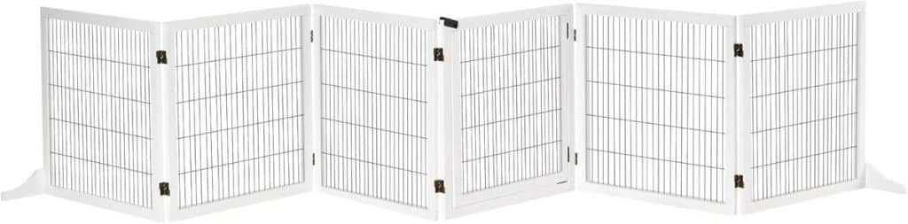 Test barrière de sécurité modulable PawHut 6 panneaux