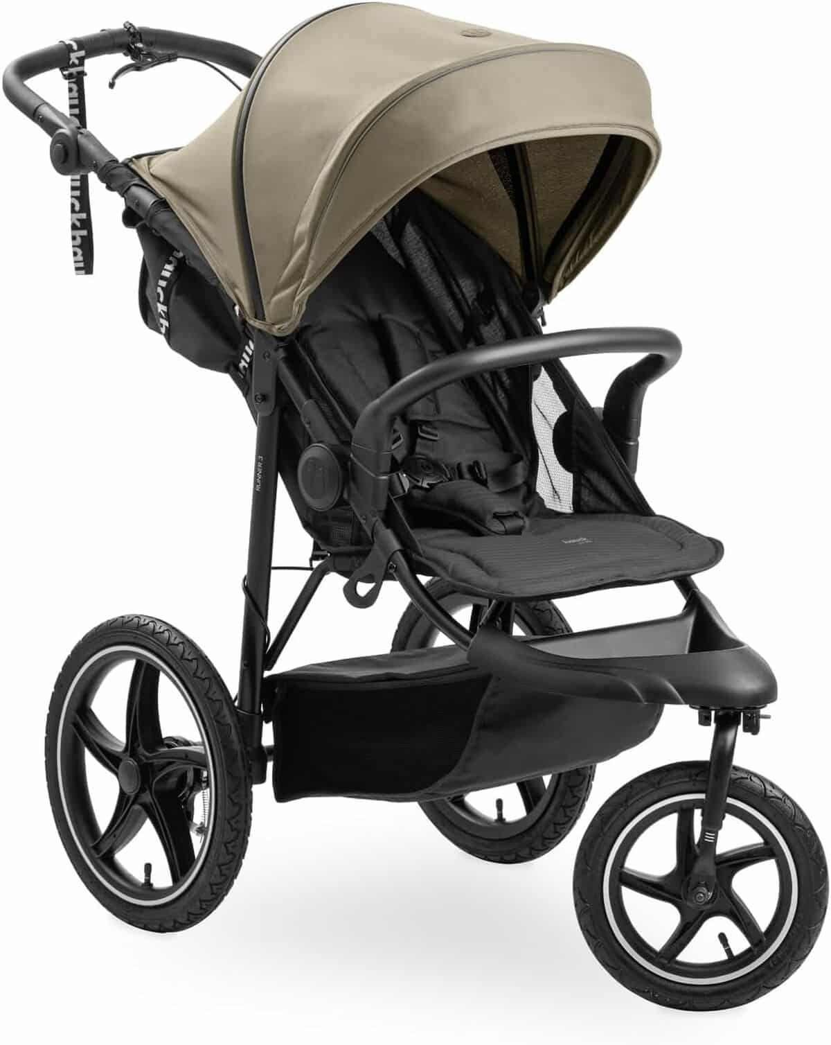 Test de la poussette hauck Runner 3 Olive : maniabilité et confort assurés