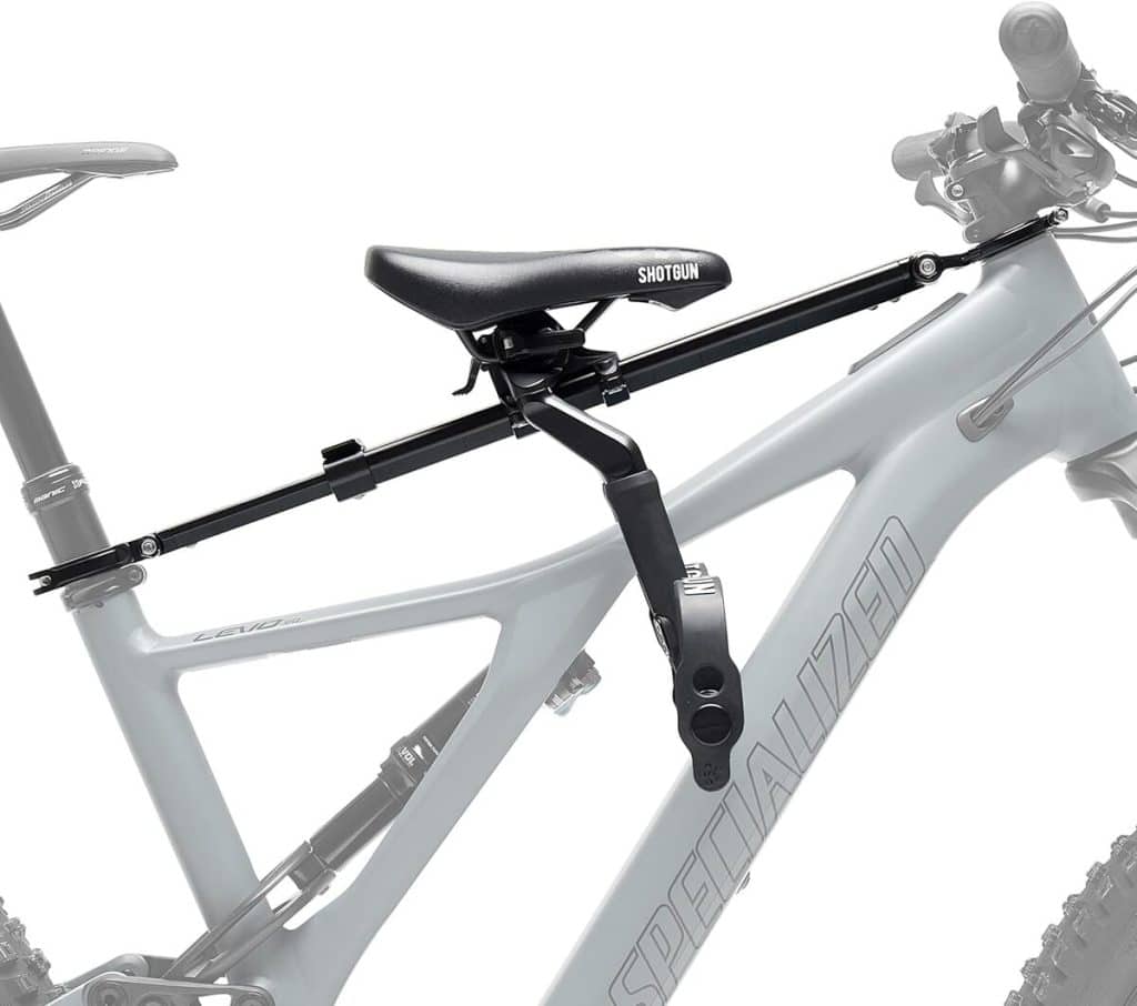 Test de la selle enfant Kids Ride Shotgun pour VTT adultes