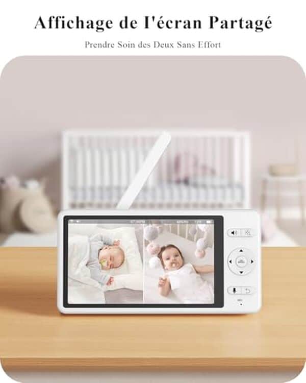 Découvrez le babyphone Wuuk 2K : surveillance à 360°, berceuse à bruit blanc et fonctionnalités avancées pour une tranquillité d'esprit totale