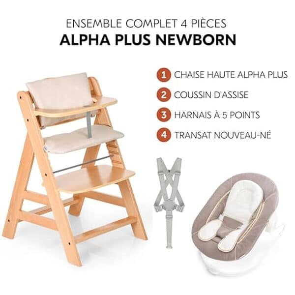 Découvrez la chaise haute évolutive hauck Alpha Plus : idéale dès la naissance, pratique et durable pour accompagner votre enfant dans chaque étape de son développement.