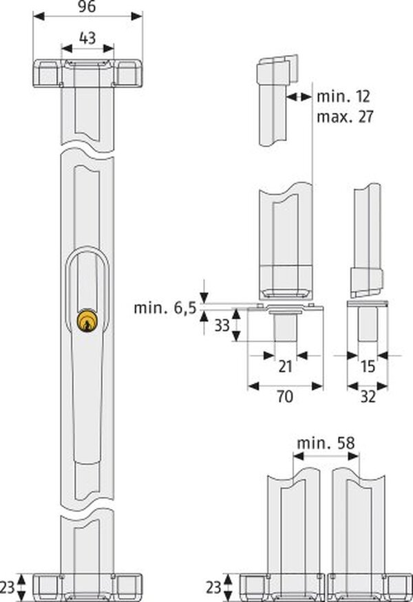 Découvrez l'efficacité de la barre de sécurité ABUS FOS550 pour renforcer la protection de vos fenêtres contre les tentatives d'intrusion et assurer votre tranquillité à la maison.