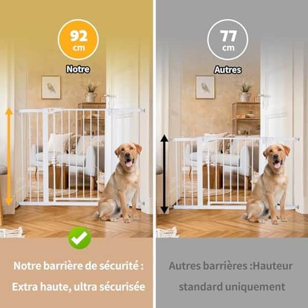 Découvrez notre avis détaillé sur la barrière de sécurité enfant LAOYE extra haute sans perçage : solide, pratique et sécurisée для prévenir les accidents à la maison.