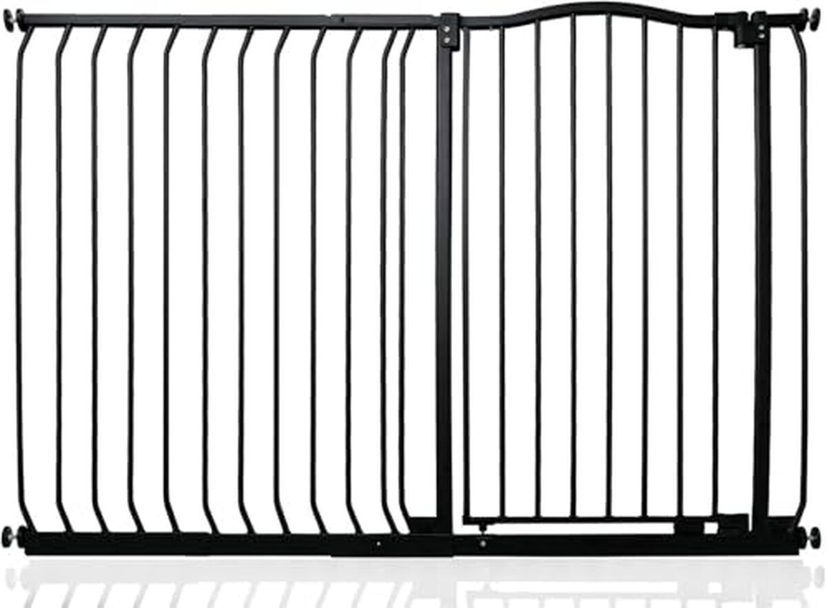 Test de la barrière de sécurité extra haute Safetots noir mat