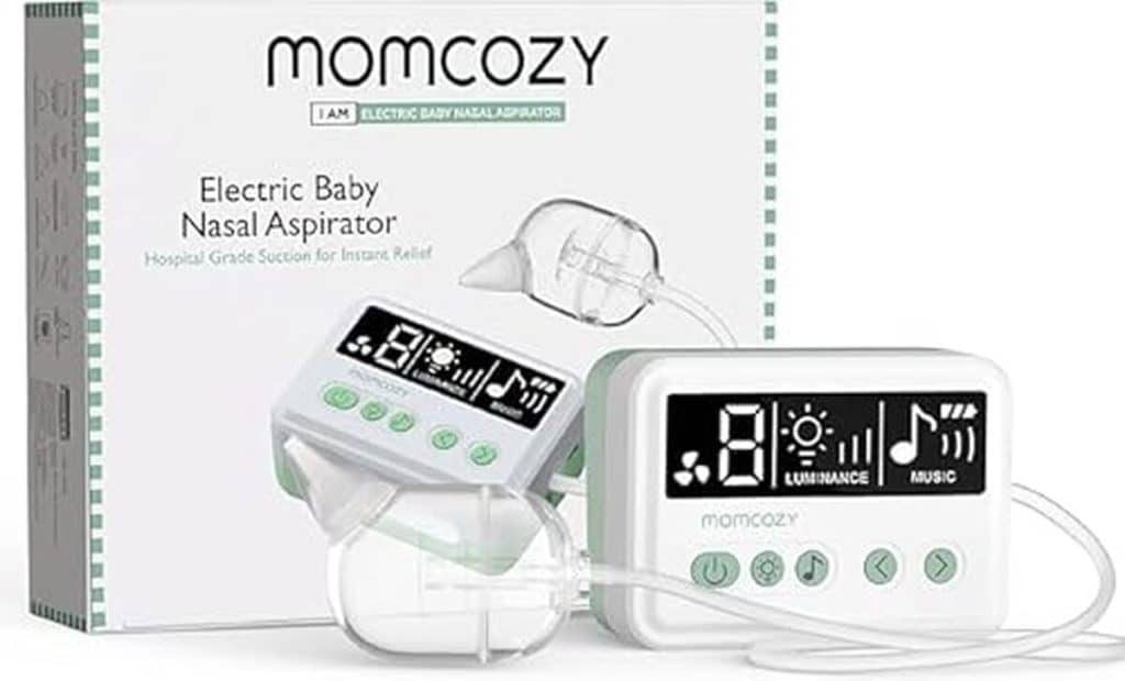 Test de l'aspirateur nasal Momcozy 70 kPa : l'efficacité pour bébé