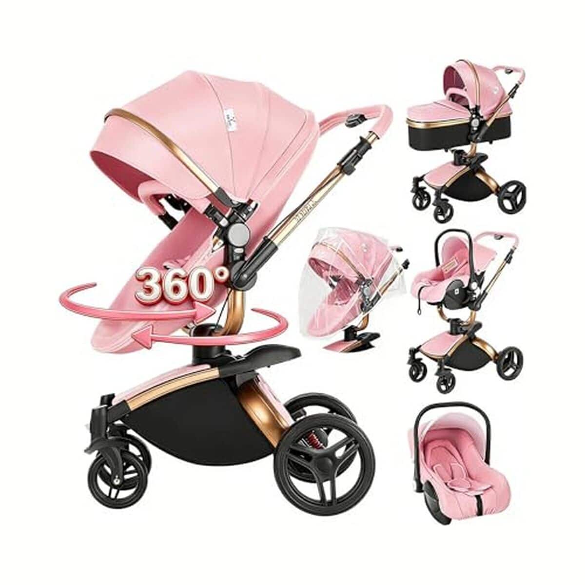 Test poussette Magic ZC 360° rotative 3 en 1