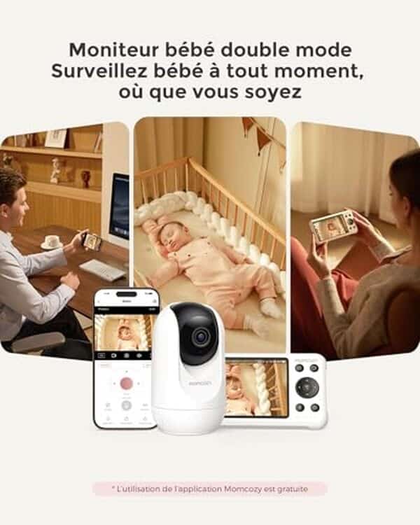 Découvrez notre évaluation du moniteur bébé WiFi momcozy avec caméra HD 1080P et vision nocturne. Un outil essentiel pour assurer la sécurité de votre enfant avec des fonctionnalités avancées et une facilité d'utilisation.