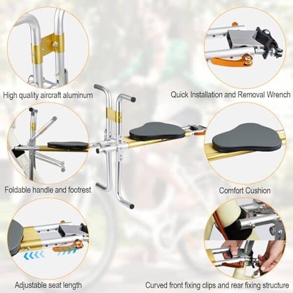 Découvrez notre test complet du siège de vélo portable pliable pour enfant : confort, sécurité et facilité de transport au rendez-vous. Idéal pour vos balades à vélo en famille.