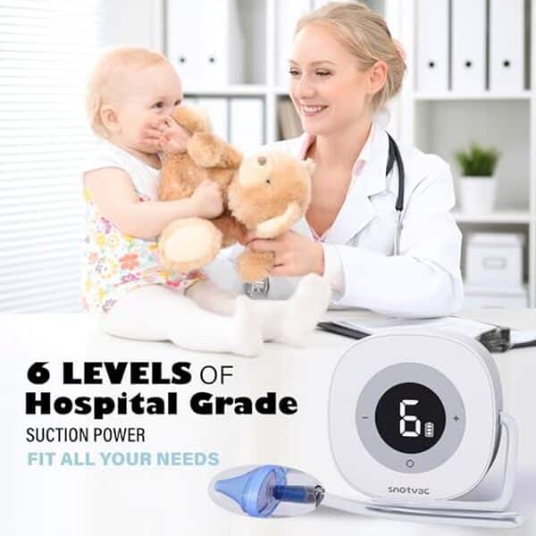 Découvrez notre avis sur l'aspirateur nasal électrique Ventouse avancée 10X : efficacité, performances et fonctionnalités pour aider votre bébé à mieux respirer