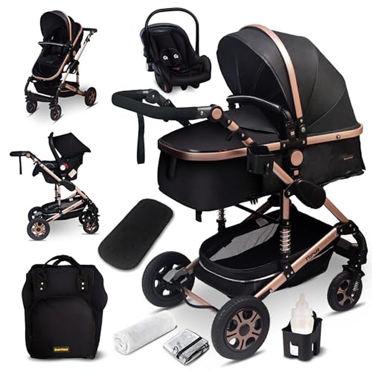 Test de la poussette 3 en 1 GaGaDumi Florida : polyvalence et élégance