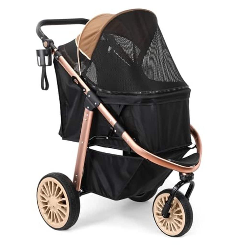 Test de la poussette pliable DAISTERN pour animaux 30 kg