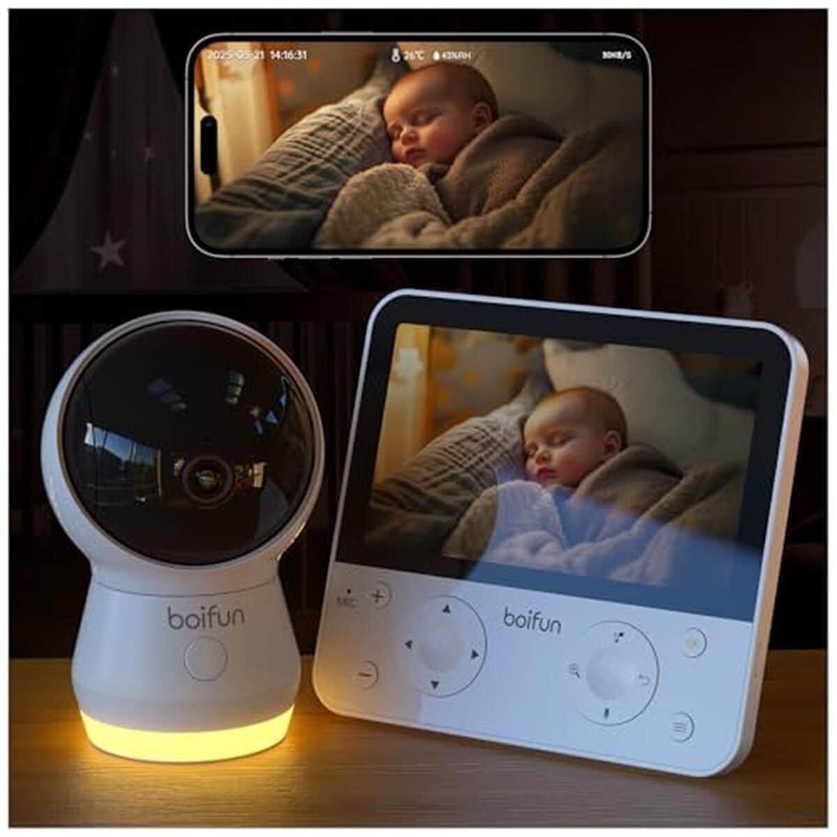 Test du babyphone Boifun 4MP : caméra WiFi, vision nocturne et audio bidirectionnel