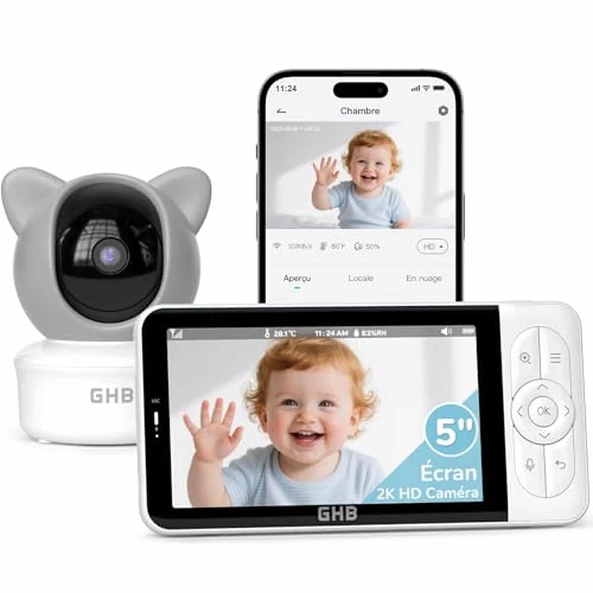 Test du GHB Babyphone 2K : surveillance intelligente et complète