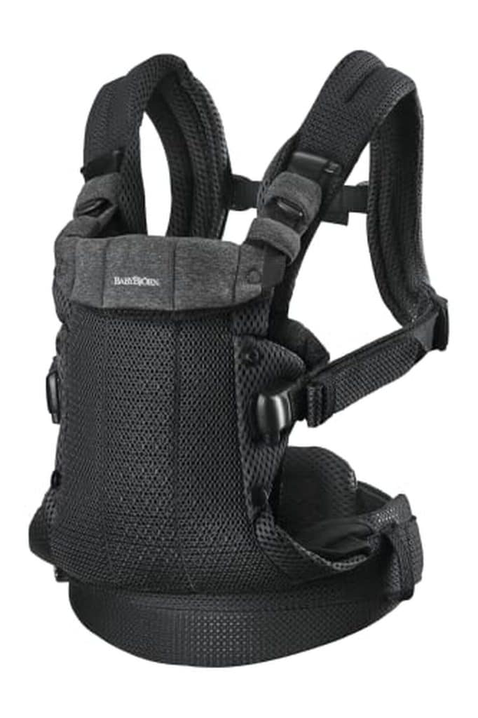 Test du porte-bébé Harmony Mesh 3D de BabyBjörn : confort et style noir
