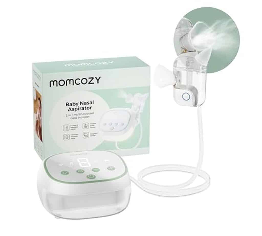 Test Momcozy BreezyClear Pro : aspirateur nasal bébé puissant et apaisant
