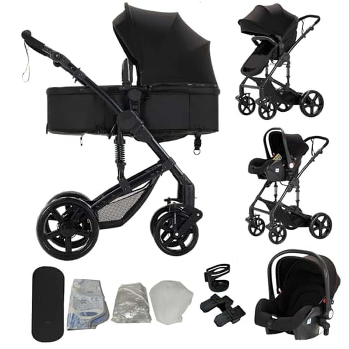 Test de la poussette 3 en 1 Sianldcone 588 Black