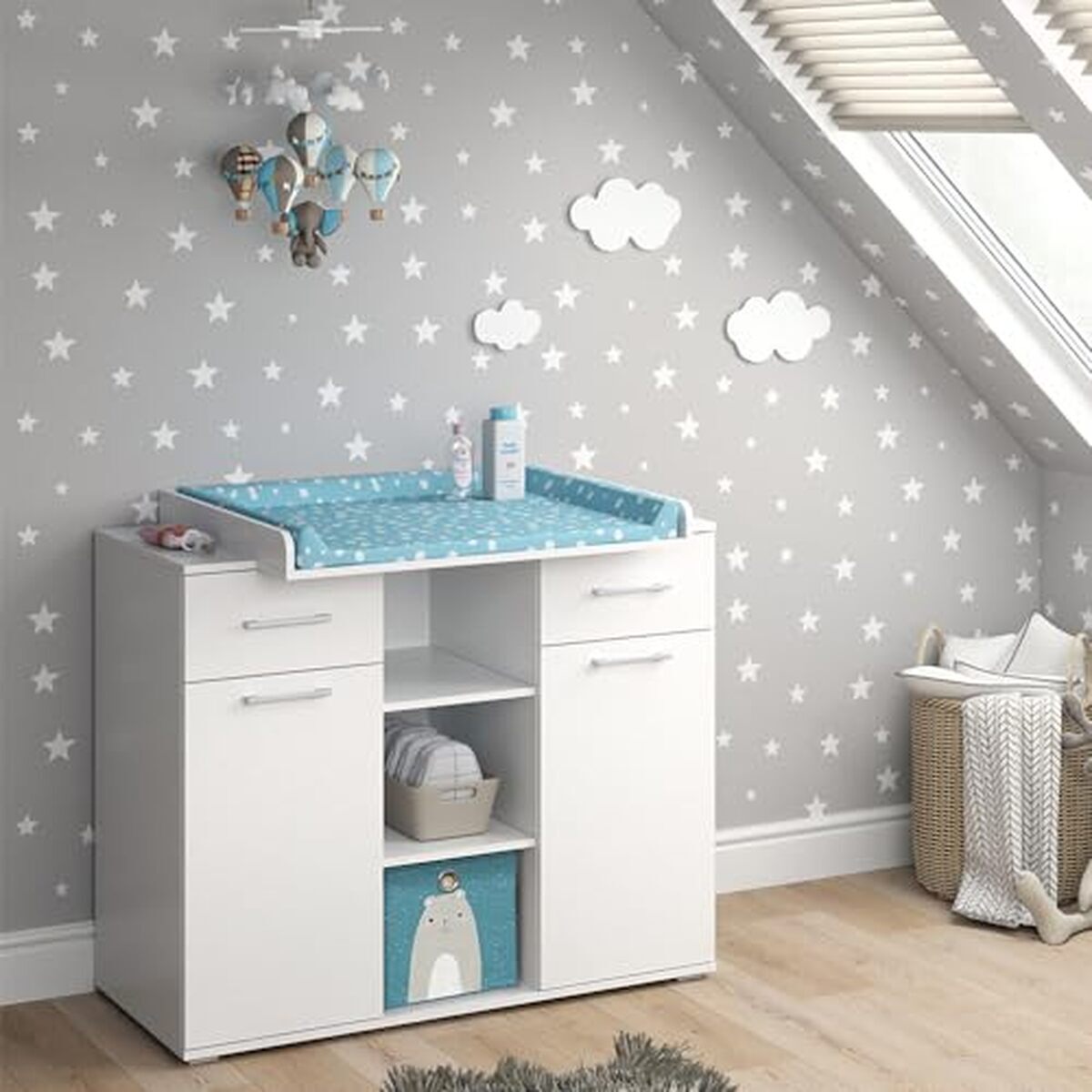 Test de la commode à langer Vicco Leonie 113 x 100 cm blanche